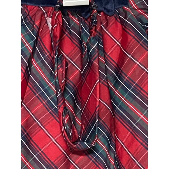 Max Studio Kids Plaid Red Tartan Dress White Tights Set Girls Infant 3-6 Months - Picture 3 of 6